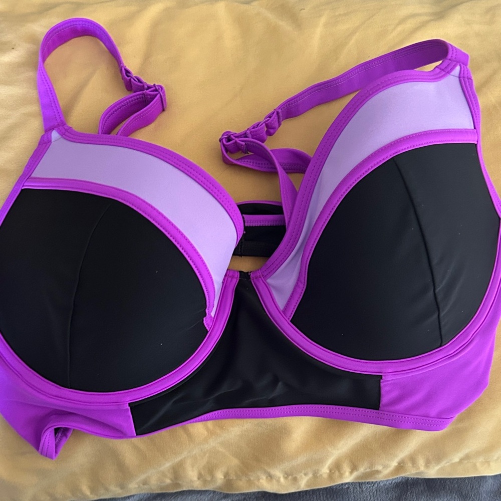 Torrid Vibrant Purple and Black Bra